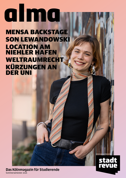 Heftcover von alma — Das Kölnmagazin für Studierende